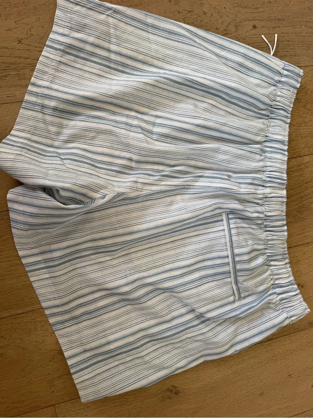 Vrst Light Blue Striped Men’s Swim short